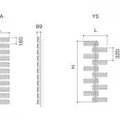 PS HRヒータ　YUCCAスペック図面